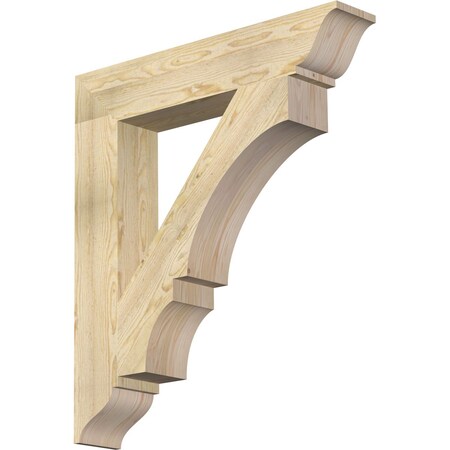 Ekena Millwork Balboa Traditional Rough Sawn Bracket, Douglas Fir, 6"W x 34"D x 38"H BKT06X34X38BOA01RDF